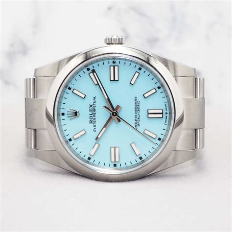 rolex oyster perpetual 31 tiffany blue|Rolex Oyster Perpetual 41mm blue.